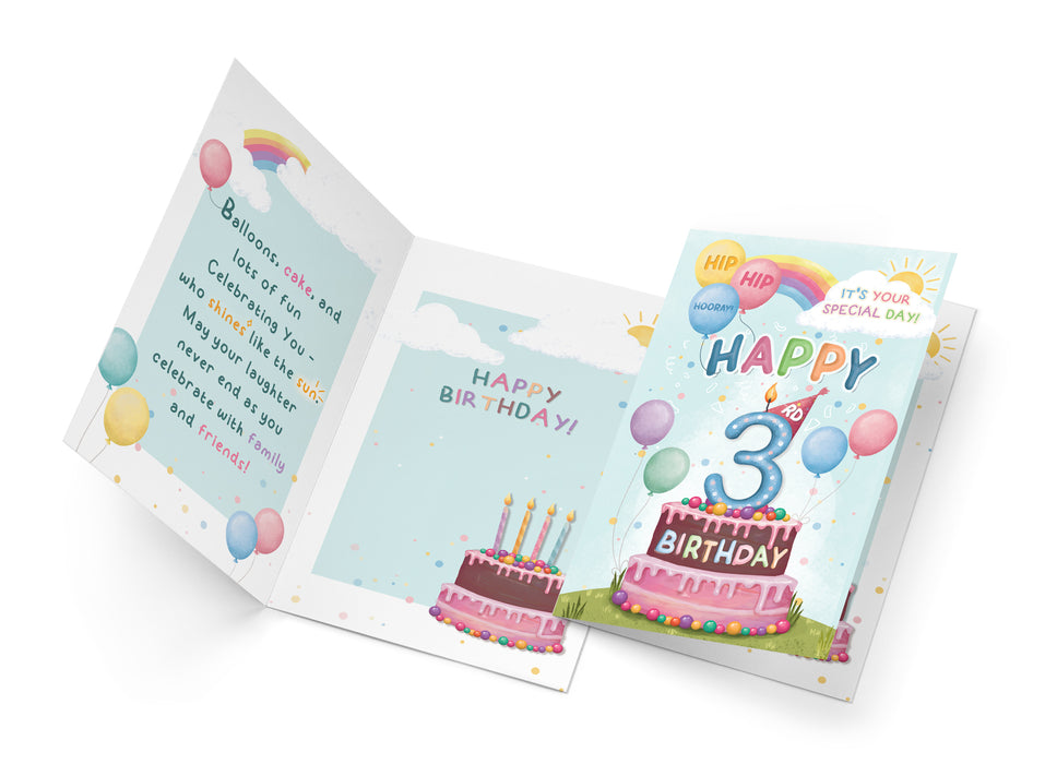 3rd Birthday Card