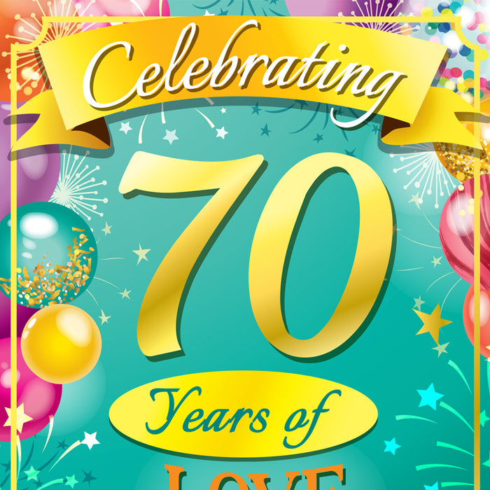 70th Birthday Card