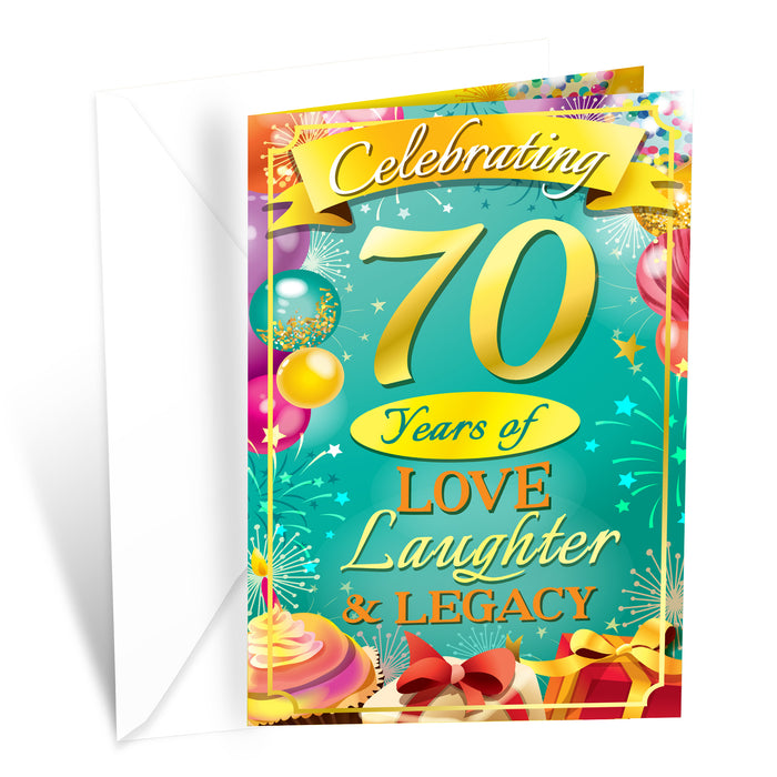 70th Birthday Card