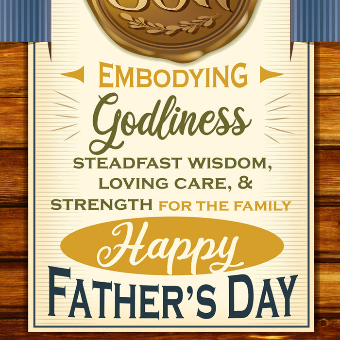 Religious Son Father's Day Card