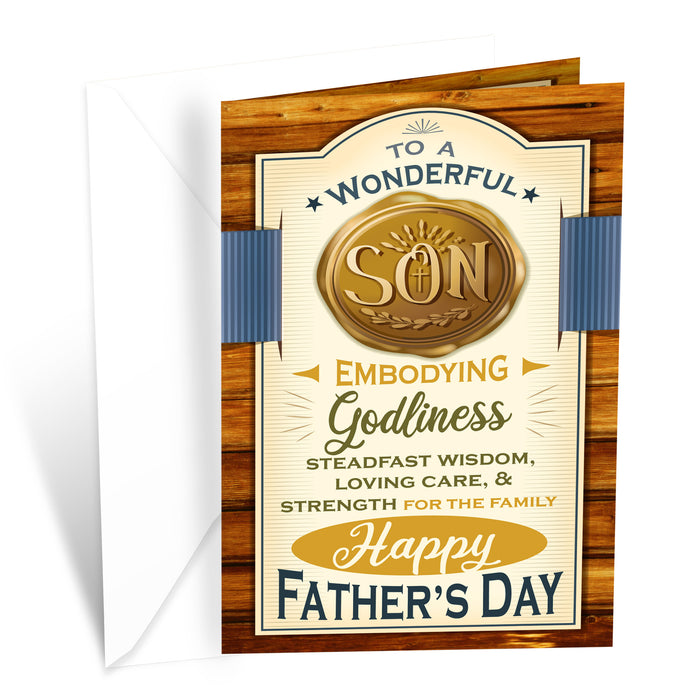 Religious Son Father's Day Card