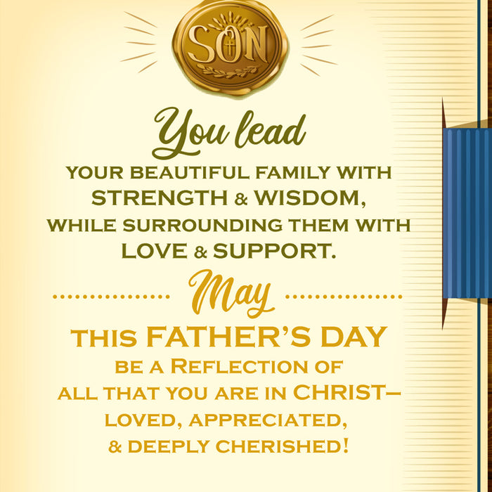 Religious Son Father's Day Card