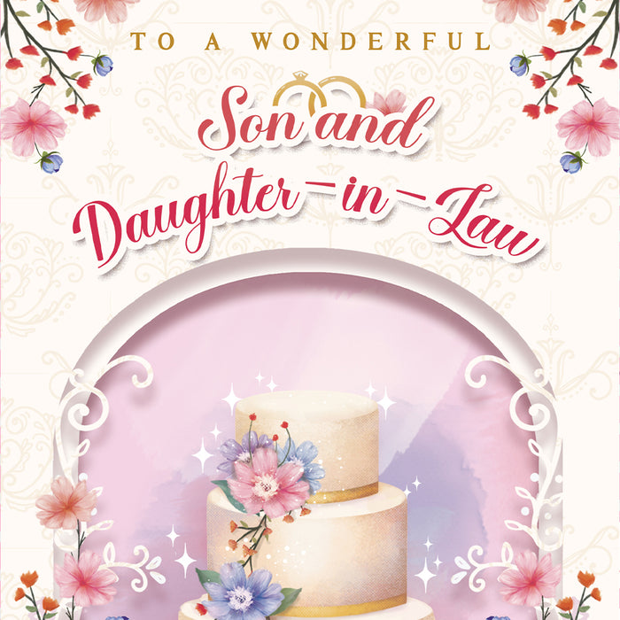 Son and Daughter In Law Wedding Card