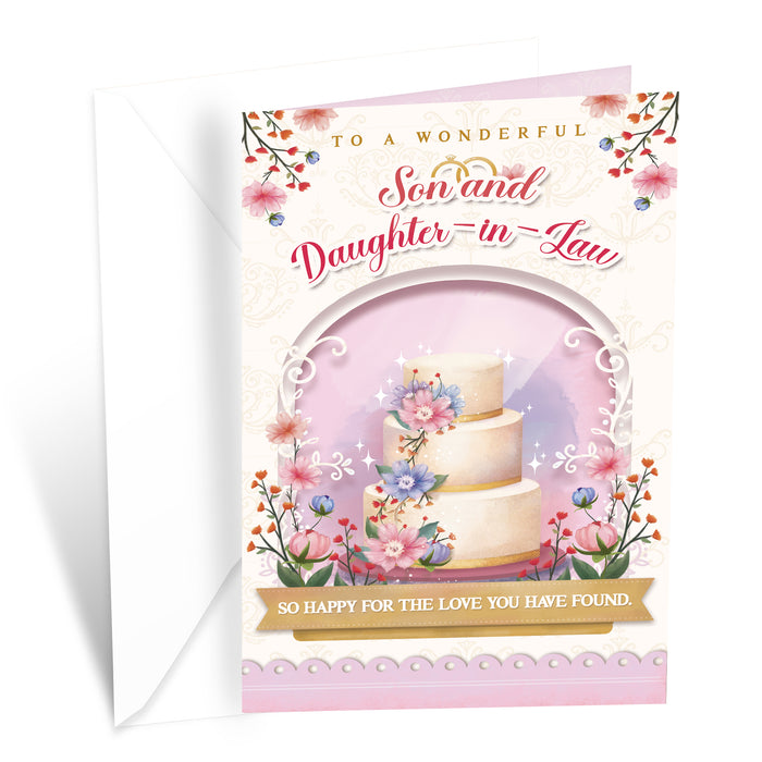 Son and Daughter In Law Wedding Card